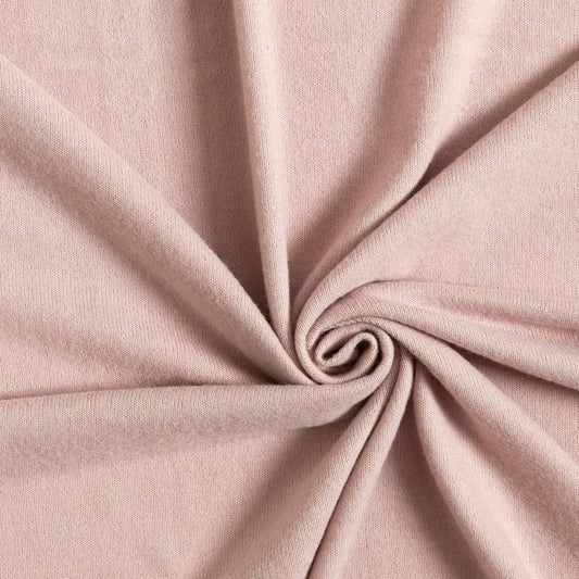 Jersey di  cotone certificato OEKO TEX 95 % cotone 5% elastane, altezza 150 cm ROSA NUDE