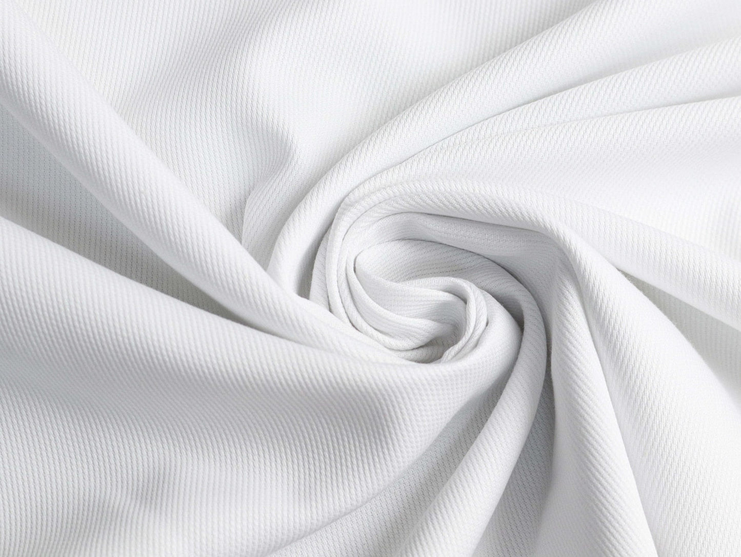 Tessuto Piquet (Piqué) Millerighe  100%  (Bianco) OEKO-TEX – Altezza 150 cm – Vendita al Metro