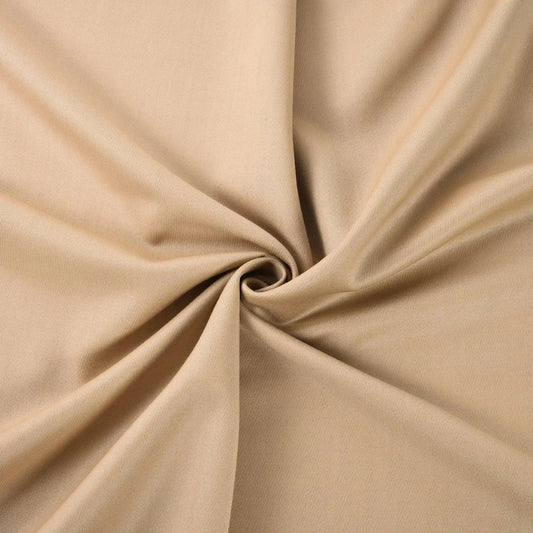 Cotone 100 % popeline certificato Oeko Tex beige  , altezza 146 cm