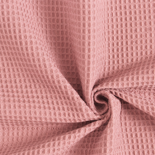 Nido d’ape 100% cotone certificato Oeko Tex altezza 150 cm Rosa antico Malva