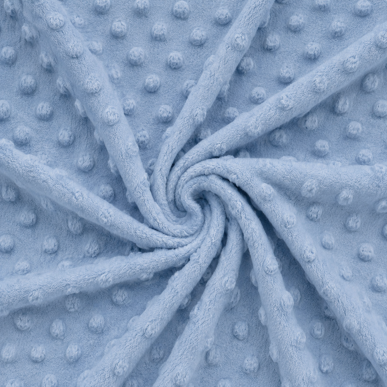 Minky pile DUSTY BLU, altezza 150 cm, peso 250 g