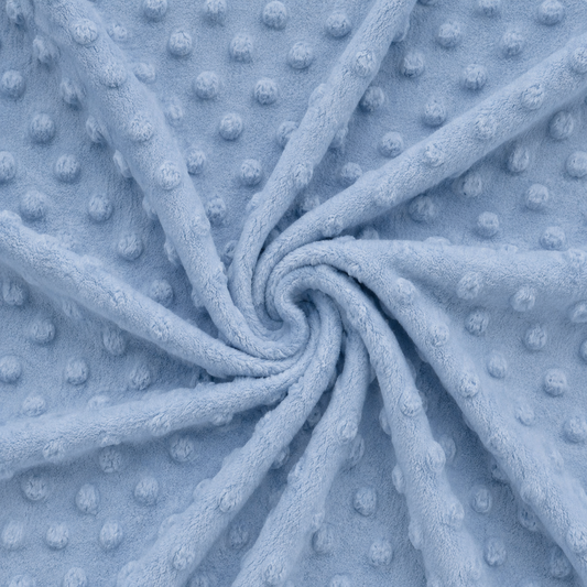 Minky pile DUSTY BLU, altezza 150 cm, peso 250 g