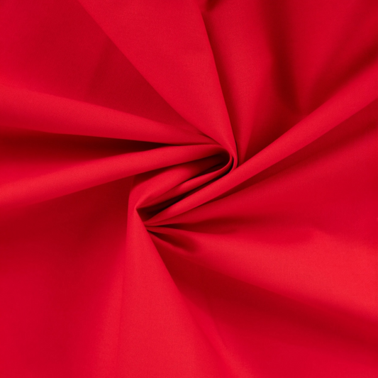 Tessuto Canvas 100% Cotone ROSSO– Altezza 146 cm, Canvas Pesante 280 g/m² Certificato OEKO-TEX® per Cucito Creativo e Arredo