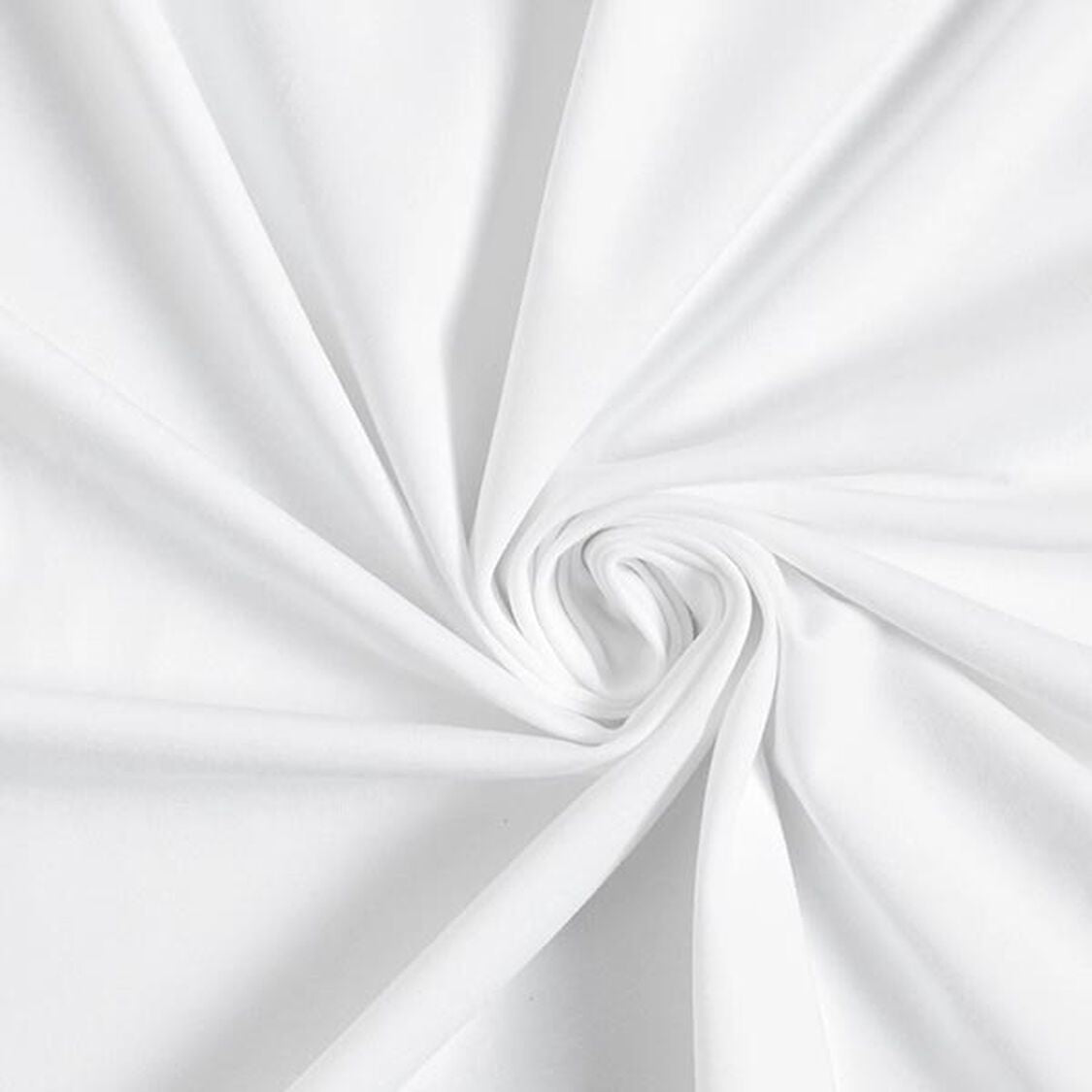 Jersey di  cotone certificato OEKO TEX 95 % cotone 5% elastane, altezza 150 cm BIANCO
