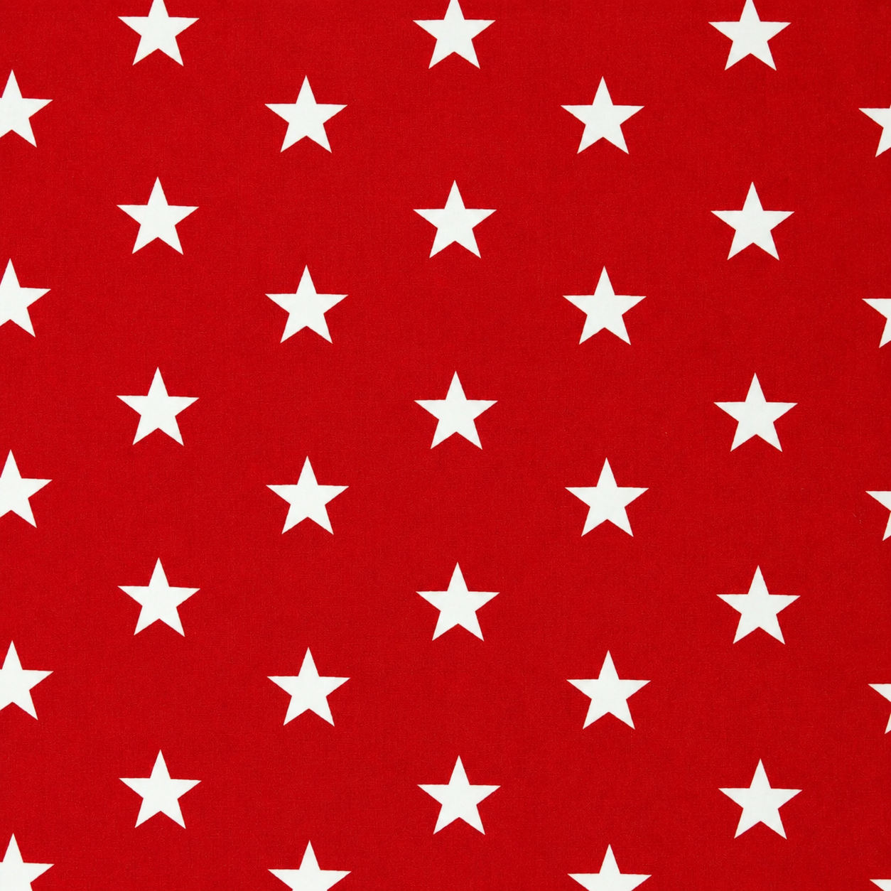 Tessuto 100% Cotone OEKO-TEX® – Stoffa con Stelle Bianche – Altezza 150 cm – Rosso