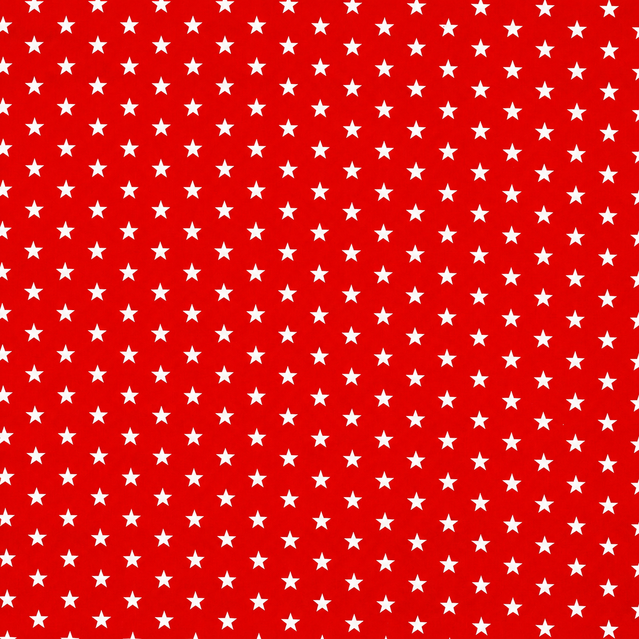 Tessuto 100% Cotone OEKO-TEX® – Stoffa con Stelle Bianche – Altezza 150 cm - Rosso