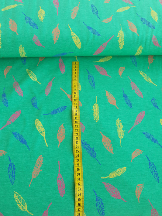 Jersey di cotone certificato Oeko Tex, 48 % cotone 48 % PE , 4 % elastane altezza 150 cm