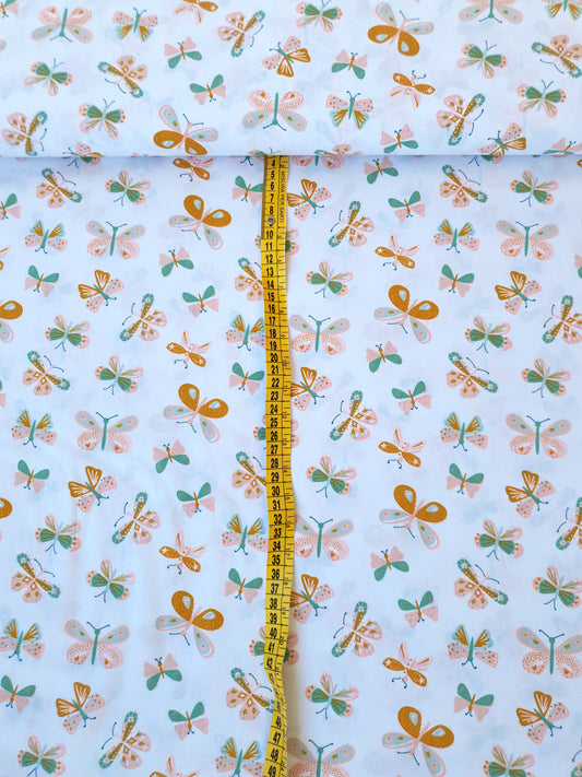 Cotone 100 % popeline, certificato GOTS, altezza 148 cm